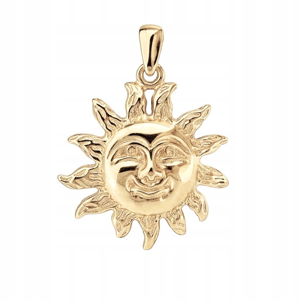 Zawieszka symbol słońca ze złota pr. 585, 14K