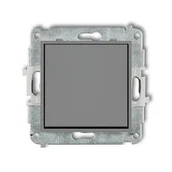 Wyłączniki światła i elektryczne - Karlik Łącznik pojedynczy MINI szary 27MWPUS-1 - miniaturka - grafika 1