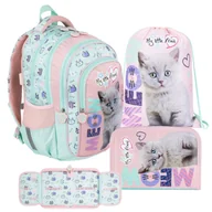 Zestawy szkolne - ZESTAW SZKOLNY 3-ELEMENTÓW MY LITTLE FRIEND KOTEK FLUFFY KITTY ST. MAJEWSKI - miniaturka - grafika 1