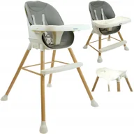 Krzesełka do karmienia - MERKAN Krzesełko Stalowe Fotelik Do Karmienia Z Blatem 3w1 Dla Dziecka - miniaturka - grafika 1