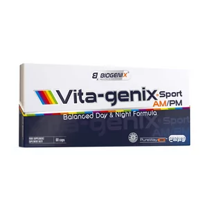 Biogenix Vita-genix® Sport AM/PM Monster Caps® - 60 Kapsułek - Witaminy i minerały dla sportowców - miniaturka - grafika 1
