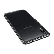 Etui i futerały do telefonów - Samsung Hurtel Clear Color case żelowy pokrowiec etui z metaliczną ramką Galaxy A10 czarny - Czarny - miniaturka - grafika 1