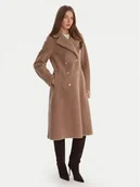 Płaszcze damskie - Guess Kożuch W5BL62 W4190 Beżowy Regular Fit - miniaturka - grafika 1