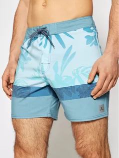 Kąpielówki męskie - Rip Curl Szorty kąpielowe Mirage Retro Jungle CBONG4 Niebieski Regular Fit - grafika 1