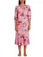 Piżamy damskie - CALIDA Damska koszula nocna Tulip Favourites, różowa ametyst, standardowa, Różowy ametyst., jeden rozmiar - miniaturka - grafika 1
