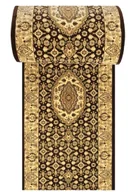 Wycieraczki - Brązowy klasyczny chodnik na metry F4-P88 - miniaturka - grafika 1