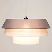 Lampy sufitowe - Britop LAMPA wisząca AMAR 160970104 loftowa OPRAWA okrągły ZWIS abażurowy czarny różowy szary - miniaturka - grafika 1