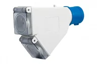 Akcesoria do monitoringu - Przejście Adapter kempingowy wtyczka siłowa 16A 3p - 2x gniazdo tablicowe 230V IP44 F-ELEKTRO - miniaturka - grafika 1