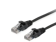 Kable miedziane - Equip 603152 kabel sieciowy Czarny 0,25 m Cat6a U/UTP (UTP) 603152 - miniaturka - grafika 1