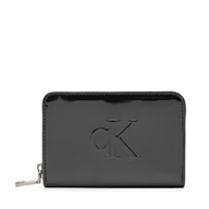 Portfele - Mały Portfel Damski Calvin Klein K60K613059 Czarny - miniaturka - grafika 1