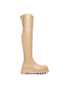 DeeZee Muszkieterki 13226-7 Beżowy - Kozaki damskie - miniaturka - grafika 1