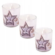 Świece - 3X Świeca Świeczka Zapachowa Winter Star Wanilia - miniaturka - grafika 1