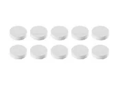 Magnesy - MAGNETOPLAN Magnesy Ergo Medium, średnica 30 x 8 mm, 10 sztuk, kolor szary 4013695044910 - miniaturka - grafika 1