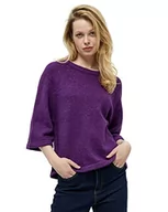 Swetry damskie - Peppercorn Damski sweter z rękawem 3/4 Penelope | fioletowy UK | jesienne swetry damskie | rozmiar XL, 1632 Imperial Purple, 1632 Imperial Purple, XL - miniaturka - grafika 1