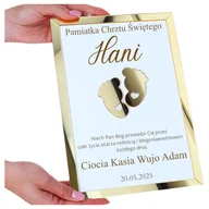 Pamiątka Chrztu Świętego - Pamiątka Chrztu Świętego od Cioci Wujka Personalizacja - miniaturka - grafika 1