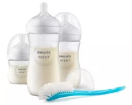 Butelki dla niemowląt - AVENT Zestaw prezentowy z serii NATURAL RESPONSE (butelki, szczotka do butelek) SCD837/12 - miniaturka - grafika 1