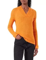 Swetry damskie - ICHI Damski sweter Ihkamara V Ls, 161164 / pomarańczowy pieprz, S - miniaturka - grafika 1