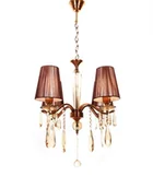 Lampy sufitowe - Lumina Deco Deco KLASYCZNY ŻYRANDOL KRYSZTAŁOWY MOSIĘŻNY ALESSIA W4 LDP 1726-4 (MD) - miniaturka - grafika 1