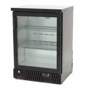Resto Quality Szafa chłodnicza podblatowa 142L – barowa czarna LED, 600x515x850 mm - Szafy i witryny chłodnicze - miniaturka - grafika 1