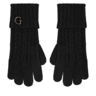 Rękawiczki - Rękawiczki Damskie Guess AW5382 POL02 Czarny - miniaturka - grafika 1