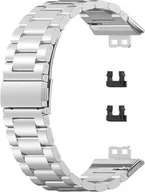 Akcesoria do smartwatchy - BRANSOLETA DO ZEGARKA Huawei Watch FIT Smart SREBRNA STAL NIERDZEWNA - miniaturka - grafika 1
