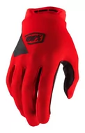 Rękawiczki rowerowe - 100%, Rękawiczki kolarskie, Ridecamp Glove red, czerwony, rozmiar M - miniaturka - grafika 1