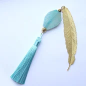 Zakładki do książek - Agat lawa pozłacana hematyt zakładka - miniaturka - grafika 1