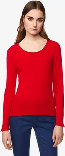 Swetry damskie - Benetton Sweter w kolorze czerwonym - grafika 1