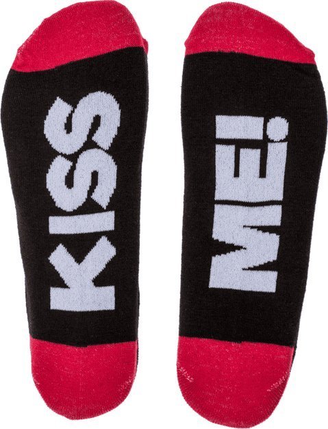 Out of the blue Długie Skarpetki ze Śmiesznym Napisem - KISS ME!