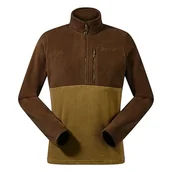 Kurtki męskie - Berghaus Męska kurtka Prism Polartec z zamkiem do połowy, kora/dąb Moss, S - miniaturka - grafika 1