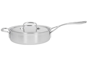 Patelnie - Patelnia sauté z 2 uchwytami i pokrywką DEMEYERE 5-Plus 40850-853-0 - 24 cm - miniaturka - grafika 1