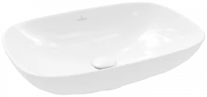 VILLEROY - BOCH 4A490001 Loop & Friends Umywalka stojąca na blacie 560 x 380 x 150 mm, Weiss Alpin, z przelewem, Nieszlifowany - Umywalki - miniaturka - grafika 1