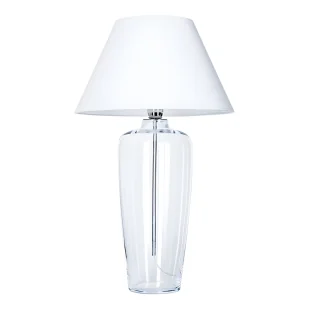 Lampa stołowa Bilbao - kolor biały, transparentny - L019031215 - Lampy stojące - miniaturka - grafika 1
