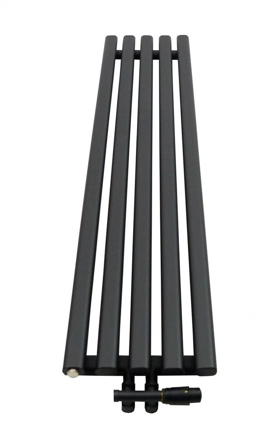 Grzejnik pionowy dekoracyjny LAZUR - 330/1000 mm czarny strukturalny