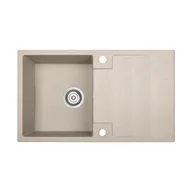 Zlewozmywaki - Kuchinox Rab zlewozmywak granitowy 76x44 cm beżowy SBF411Y - miniaturka - grafika 1