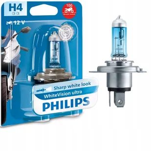 Philips White Vision Ultra Moto H4 12V 60/55W - Żarówki samochodowe - miniaturka - grafika 1