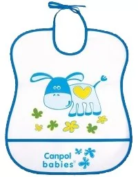 Canpol babies Śliniak plastikowy miękki, 1 sztuka - Pozostałe kosmetyki - miniaturka - grafika 1