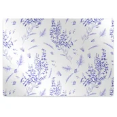 Podnóżki, podpórki, podkładki - Mata pod fotel ochrona paneli Akwarela lawenda 100x70 cm - miniaturka - grafika 1