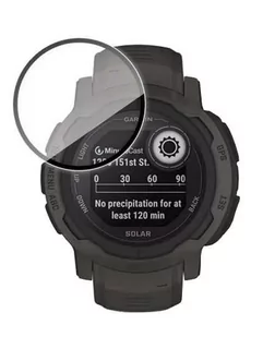 Szkło Hybrydowe Full Glue 5D Do Garmin Instinct 2 Czarny - Akcesoria do smartwatchy - miniaturka - grafika 1