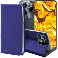 Etui i futerały do telefonów - ETUI Z KLAPKĄ DO REALME NOTE 50 / C51 / C53 4G GRANATOWE MAGNETYCZNE KABURA - miniaturka - grafika 1