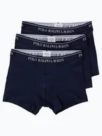Majtki damskie - Polo Ralph Lauren Obcisłe bokserki pakowane po 3 szt. Mężczyźni Bawełna niebieski jednolity, S - miniaturka - grafika 1