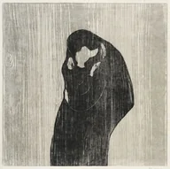 Plakaty - The Kiss IV (1902), Edvard Munch -  plakat Wymiar do wyboru: 20x30 cm - miniaturka - grafika 1