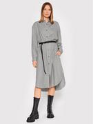 Sukienki - Hugo Sukienka koszulowa Ecleni 50458578 Czarny Loose Fit - miniaturka - grafika 1