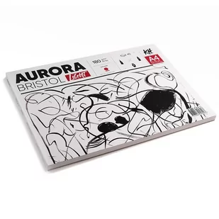 Blok AURORA Bristol Light 180g/m2 A4 klejony - Podobrazia, bloki, papiery - miniaturka - grafika 1