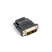 Adaptery i przejściówki - Lanberg Adapter HDMI F) > DVI-D M)(18+1) Single Link (AD-0013-BK) - miniaturka - grafika 1