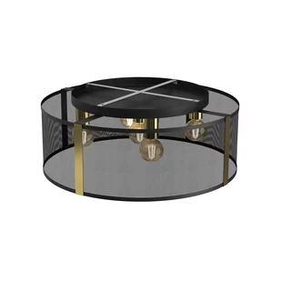 Luminex Kaga 4148 plafon lampa sufitowa 5x60W E27 czarny/złoty - Lampy sufitowe - miniaturka - grafika 2
