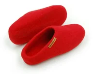 Kapcie damskie - Feltiness, Paputy Czerwone, kapcie wełniane 39-40 (25cm) - miniaturka - grafika 1