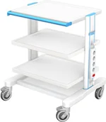 Meble i wyposażenie gabinetów medycznych - AR80.1 stolik-wózek pod 3 aparaty medyczne - miniaturka - grafika 1