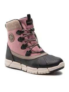 Buty dla dziewczynek - Geox Śniegowce J Flexyper G.B Abx A J26APA 054FU C9231 D Różowy - grafika 1