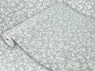 Tapety - Okleina Meblowa Samoprzylepna Szary Ornament Na Regał Szafkę Blat 45x100 - miniaturka - grafika 1